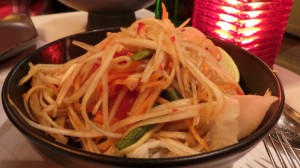 Salade épicée à la papaye verte