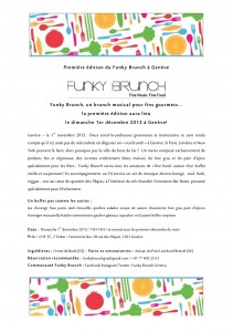 Funky Brunch Genève_Communiqué de Presse1_011113